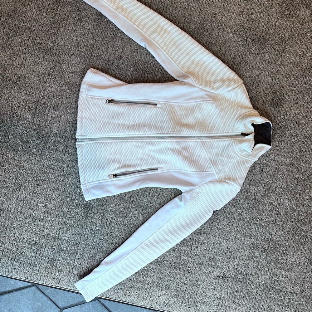 Spyder White Ski Jacket Structured Design